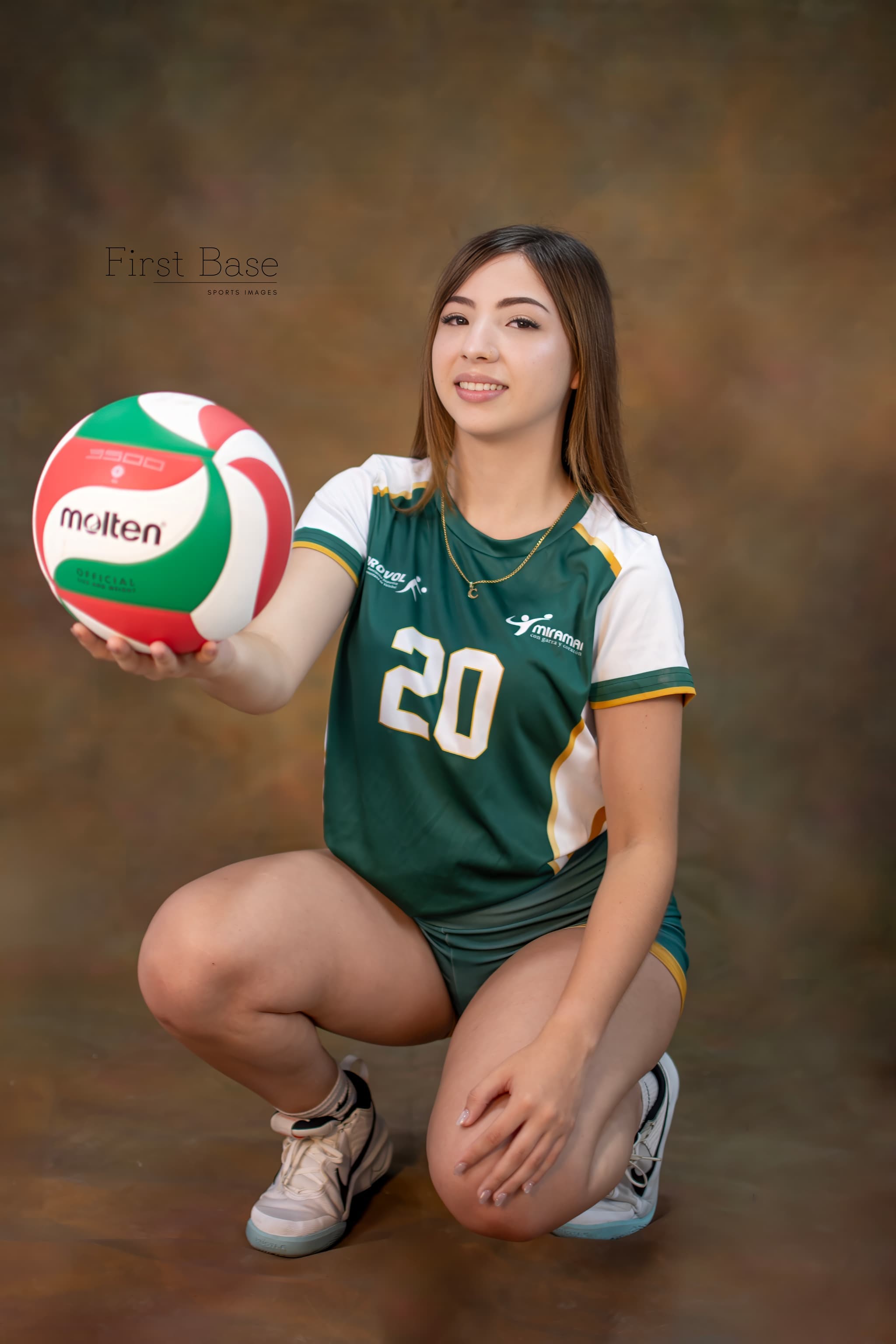 Retrato deportivo de voleibol